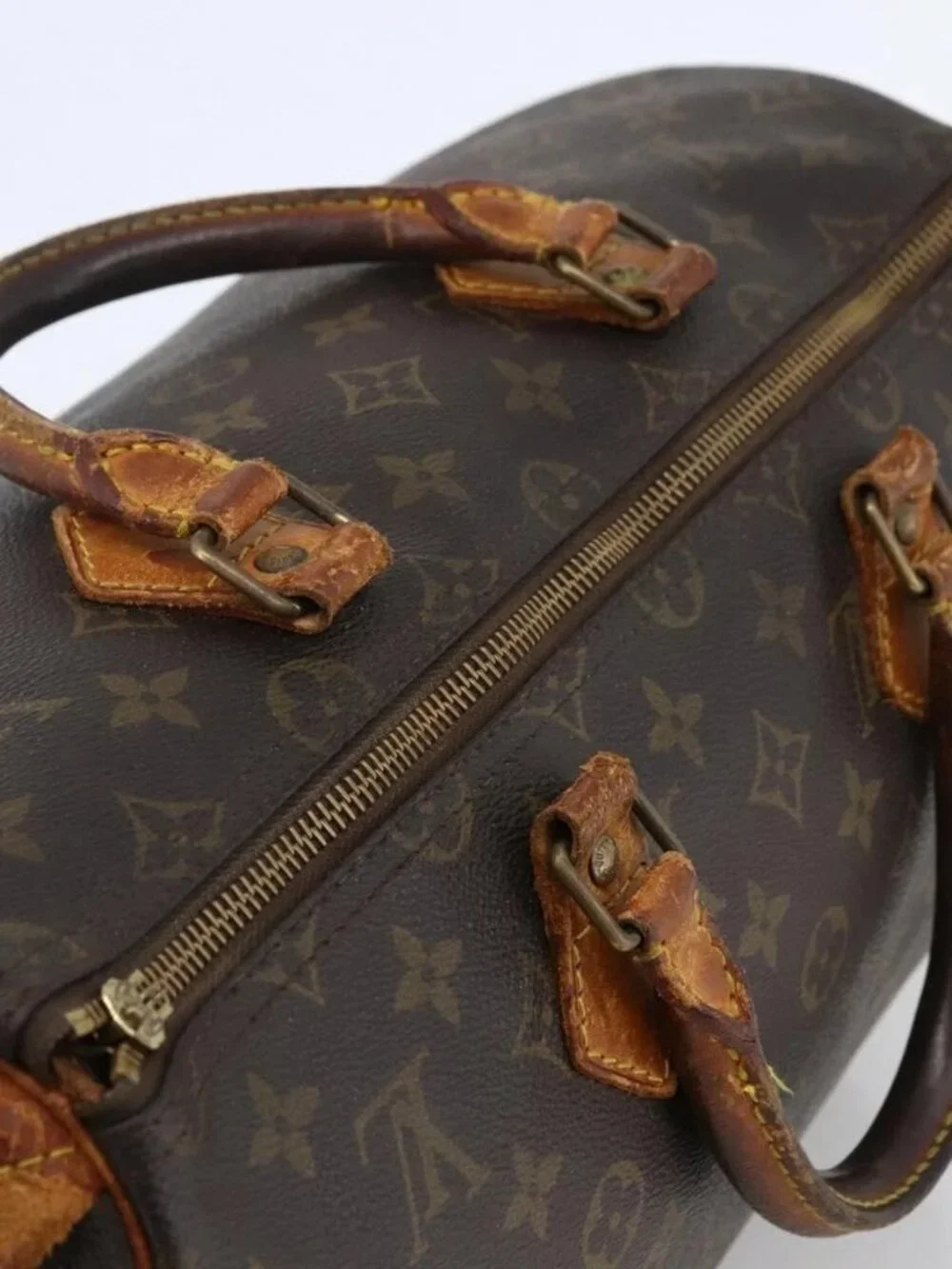 LOUIS VUITTON Monogram Speedy 35 Hand Bag M41524 LV Auth bs32224